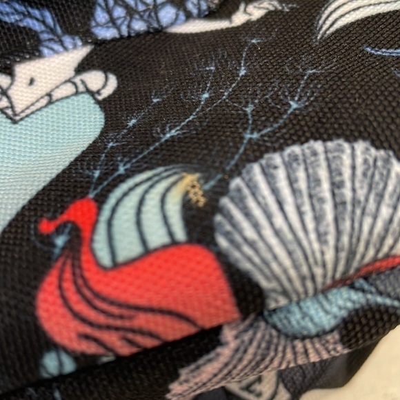 Loungefly Little Mermaid Full Size Backpack Disney Black Retired Collectible - Picture 3 of 8